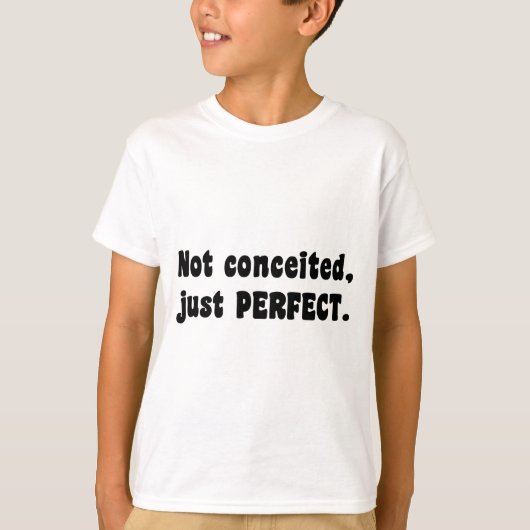 Niet opgesloten, gewoon perfect t-shirt (Voorkant)