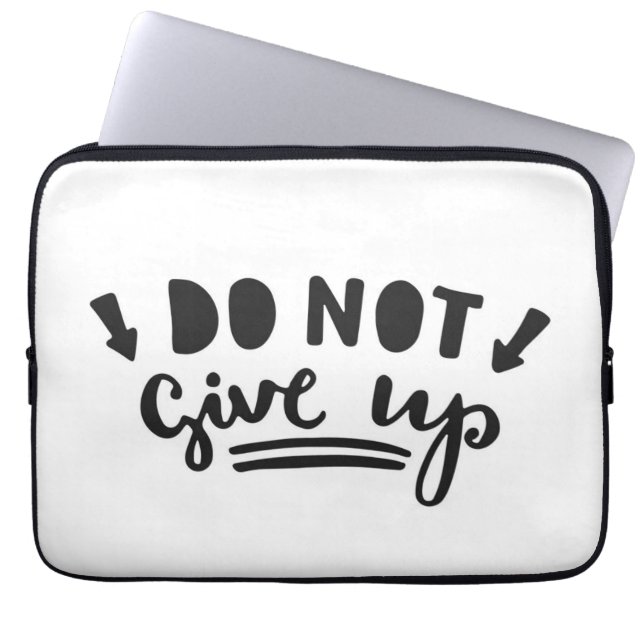 Niet opgeven laptop sleeve (Voorkant)