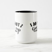 Niet opgeven mok (Midden)