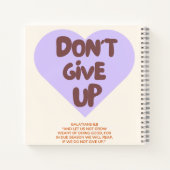 Niet opgeven / Notitieboek / Christelijk / (Achterkant)