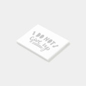 Niet opgeven post-it® notes (Schuin)