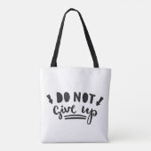 Niet opgeven tote bag (Achterkant)