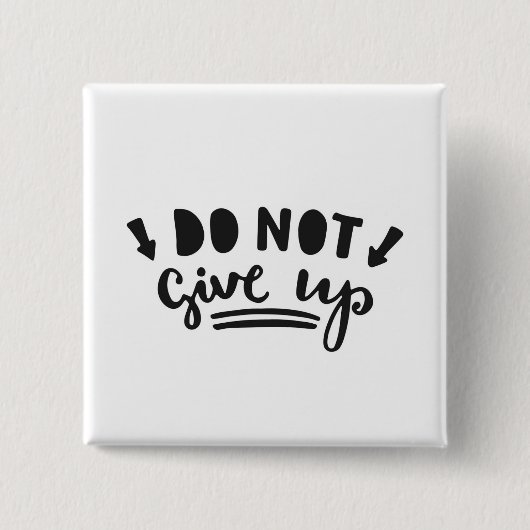 Niet opgeven vierkante button 5,1 cm (Voorkant)