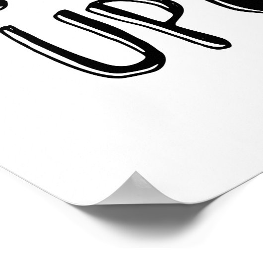 Niet opgroeien, het is een poster-afdruk van de va poster (Hoek)