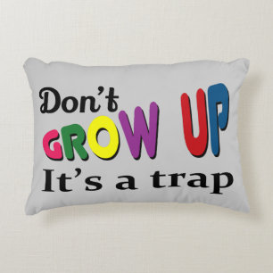 Niet opgroeien, het is een val accent kussen