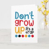 Niet opgroeien, het is een val kaart (Gele Bloem)