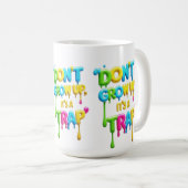 Niet opgroeien, het is een valstrik | Grappig cita Koffiemok (Voorkant rechts)