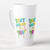 Niet opgroeien, het is een valstrik | Grappig cita Latte Mok (Linkerhoek)