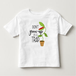 Niet opgroeien, het is een vreemde Venus-vliegenva Kinder Shirts