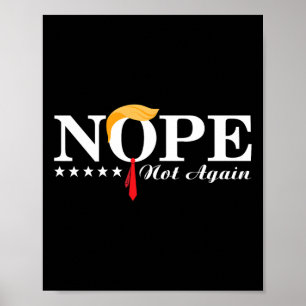 Niet opnieuw grappige Trump politieke verkiezingen Poster