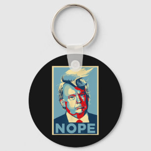 Niet opnieuw stemmen 2024 Anti Trump Anti Biden Sleutelhanger