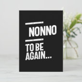 Niet opnieuw te zijn | Grootvader Gift Kaart (Staand voorkant)