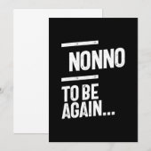 Niet opnieuw te zijn | Grootvader Gift Kaart (Voorkant / Achterkant)