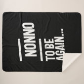 Niet opnieuw te zijn | Grootvader Gift Sherpa Deken (Voorkant (horizontaal))