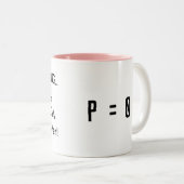 Niet optreden Wiskunde kans uitstelgedrag Tweekleurige Koffiemok (Voorkant rechts)