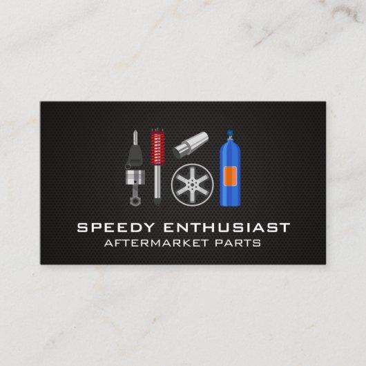 Niet originele auto-onderdelen visitekaartje (Voorkant)