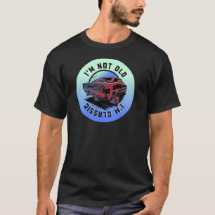 Niet oud, gewoon een klassieke auto Retro T-shirt
