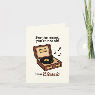 Niet oud, gewoon een klassieke muziekdoos kaart