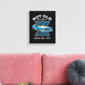 Niet oud, gewoon klassiek retro autodesign canvas afdruk (Insitu (Woonkamer))