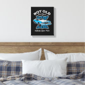 Niet oud, gewoon klassiek retro autodesign canvas afdruk (Insitu (Slaapkamer))