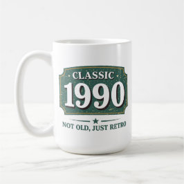 Niet oud, gewoon retro vintage jaren 90 koffiemok