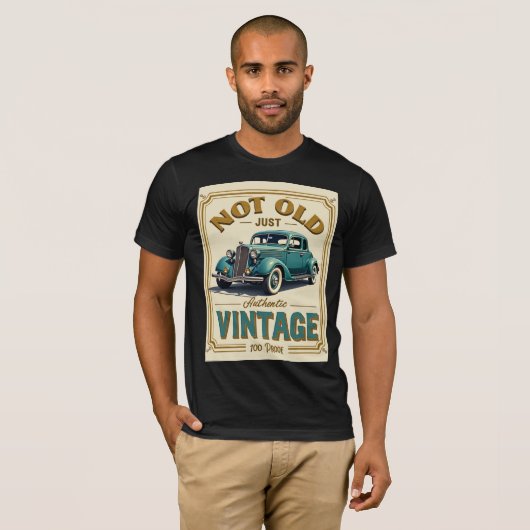 Niet oud, maar  – Authentic Classic Car Shirt (Voorkant volledig)