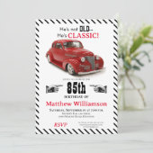 Niet oud maar klassiek 1939 Coupe 85e verjaardag j Kaart (Staand voorkant)