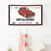 Niet oud maar klassiek rood 1939 Coupe Leeftijd Ve Spandoek (Insitu)