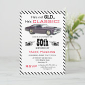 Niet oud maar klassieke oude jaren '60 auto Verjaa Kaart (Staand voorkant)