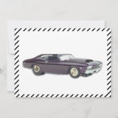 Niet oud maar klassieke oude jaren '60 auto Verjaa Kaart (Achterkant)