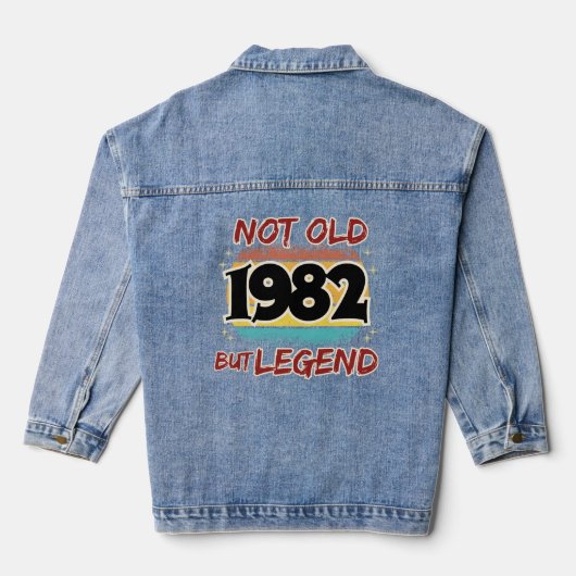 Niet oud maar legende 1982 denim jacket (Achterkant)