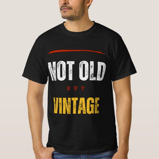 Niet oud maar vintage t-shirt (Voorkant)