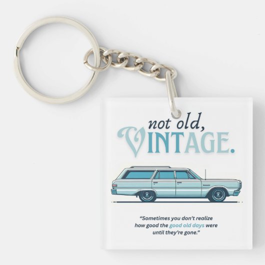 Niet oud, (Stationwagons) Sleutelhanger (voorkant)