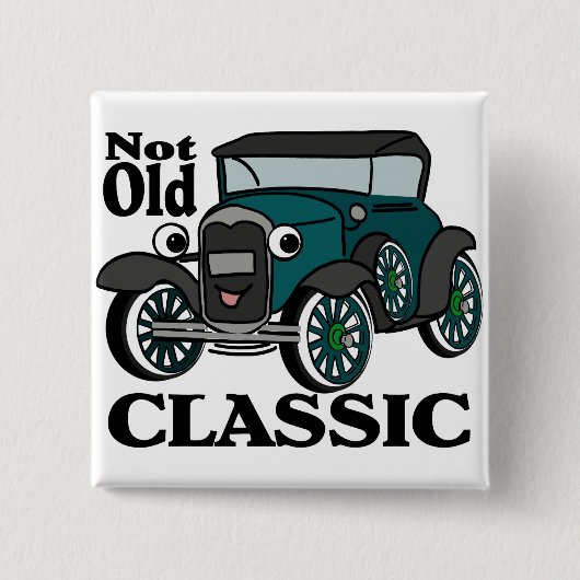 Niet oude klassieke / Antiek auto Vierkante Button 5,1 Cm (Voorkant)