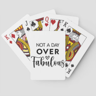 Niet ouder dan Fabulous – Grappige verjaardagsquot Pokerkaarten