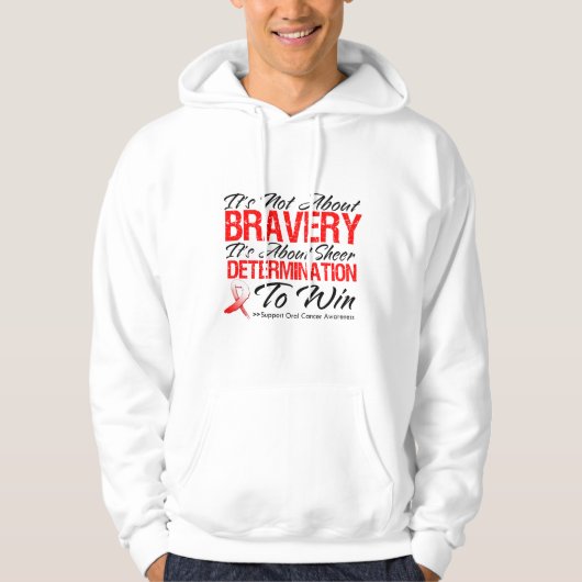 Niet over Brakheid - Orale kanker Hoodie (Voorkant)