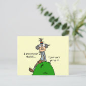 Niet over de Hill Humor Briefkaart (Staand voorkant)