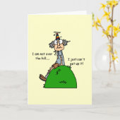 Niet over de Hill Humor Kaart (Gele Bloem)