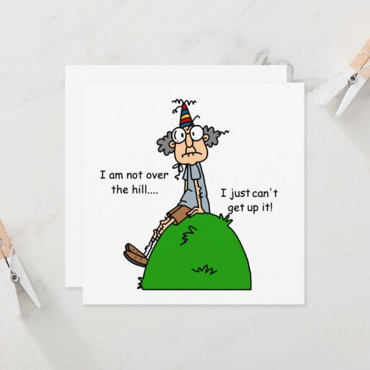 Niet over de Humor van Hill Kaart (Voorkant / Achterkant in situ)