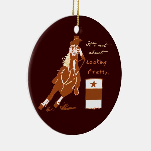 Niet over  kijken keramisch ornament (Rechts)