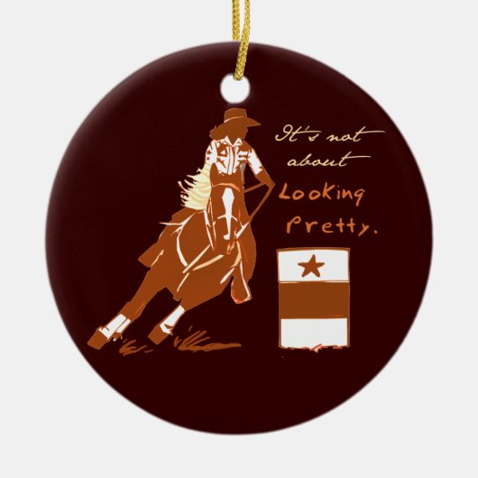 Niet over kijken keramisch ornament (Voorkant)