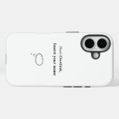  Niet Overdenk Ontwerp Case-Mate iPhone Case (Achterkant (horizontaal))