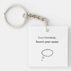  Niet Overdenk Ontwerp Sleutelhanger