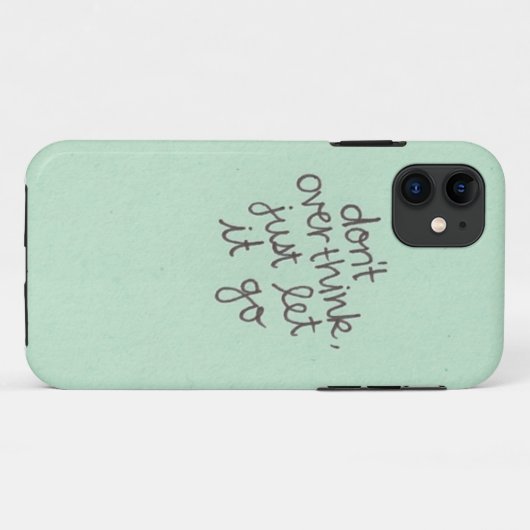 Niet overdenken Case-Mate iPhone case (Achterkant (horizontaal))
