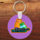 Niet-overeenkomende Sleutelhanger van Mittens (Achterkant)