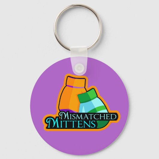 Niet-overeenkomende Sleutelhanger van Mittens (Achterkant)