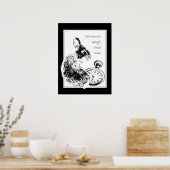 Niet overhaast, laatste minuut, altijd laat konijn poster (Keuken)