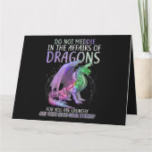 Niet overleggen in de kwestie van de Dragons voor  Kaart (Achterkant)