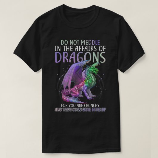 Niet overleggen in de kwestie van de Dragons voor  T-shirt (Design voorkant)
