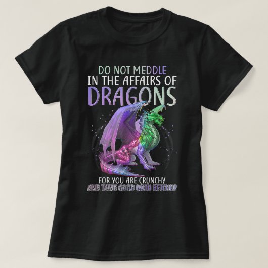 Niet overleggen in de kwestie van de Dragons voor  T-shirt (Design voorkant)